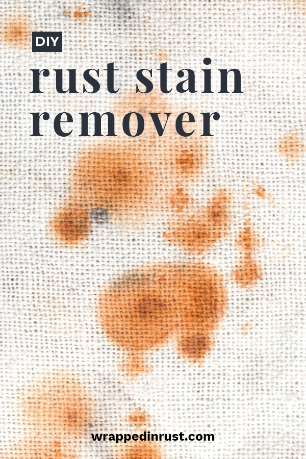 Rust is a pain in the butt. Nobody wants it, but it happens. So, how do we easily get rid of it? Your options mainly consist of buying expensive products full of potentially dangerous chemicals. Ew! Since I am not a fan of filling my home with chemicals, I wanted to share a DIY rust stain remover that actually works. It's cheap and easy to make as well. Read this post to learn more. #diyruststainremover #diycleaningproducts #easyruststainremovingDIY